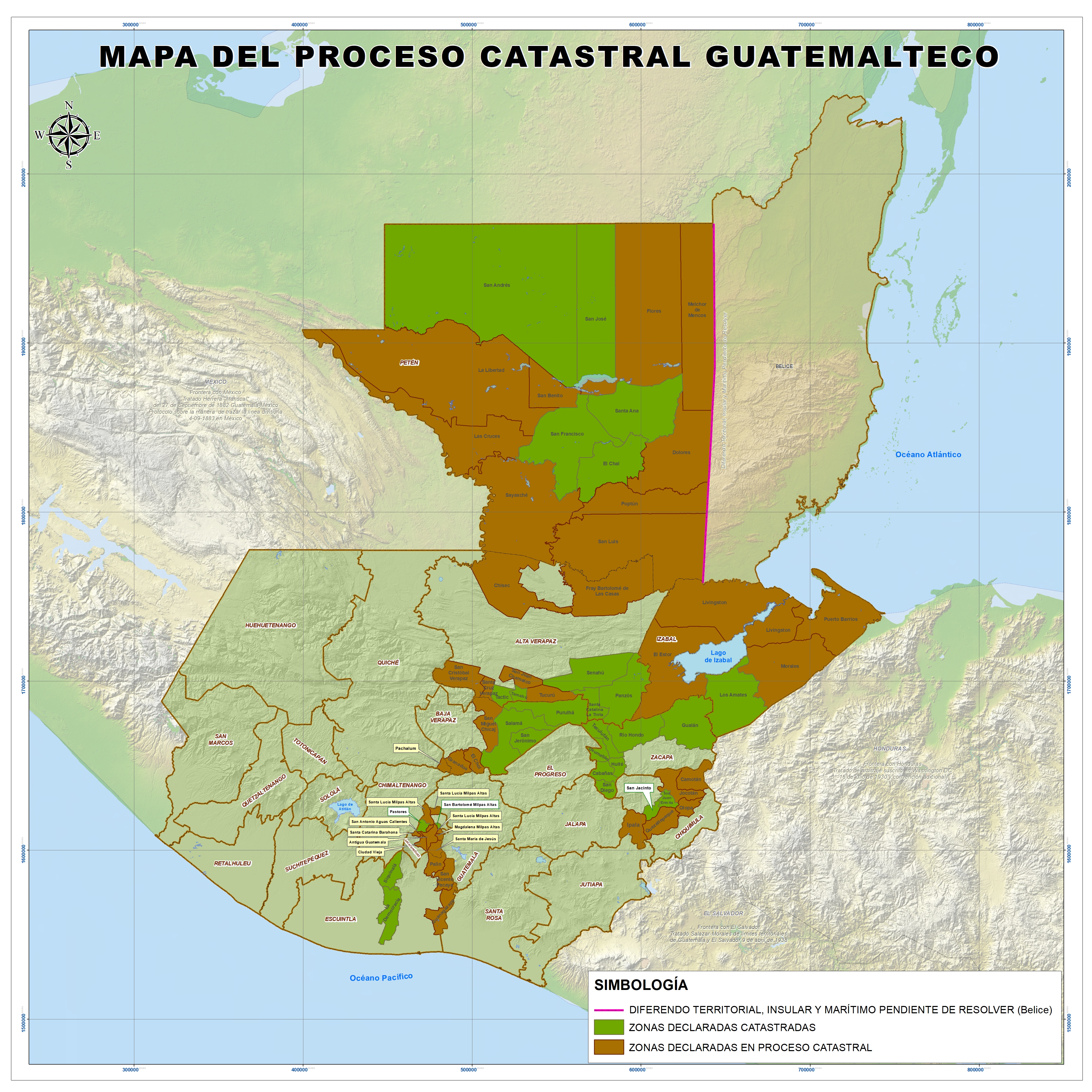 mapa zonas declaradas