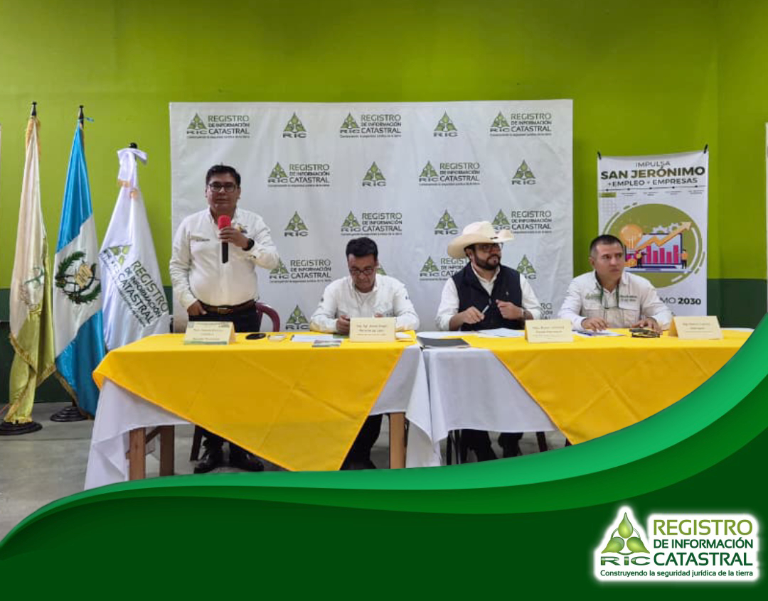RIC y Municipalidad de San Jerónimo, Baja Verapaz fortalecen coordinación interinstitucional. 
