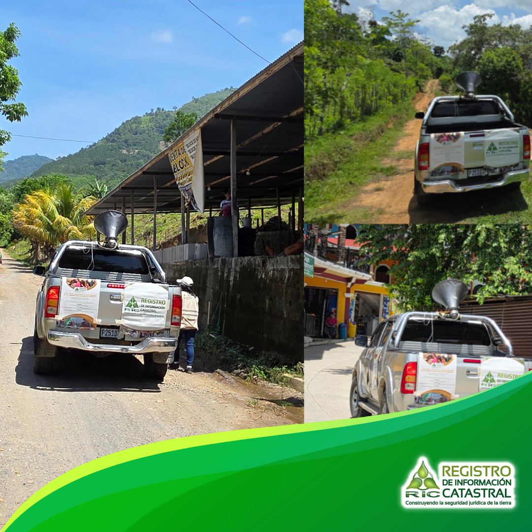 UNIDADES MÓVILES INFORMAN SOBRE LA EXPOSICIÓN PÚBLICA DE RESULTADOS EN SAN MIGUEL TUCURÚ, ALTA VERAPAZ
