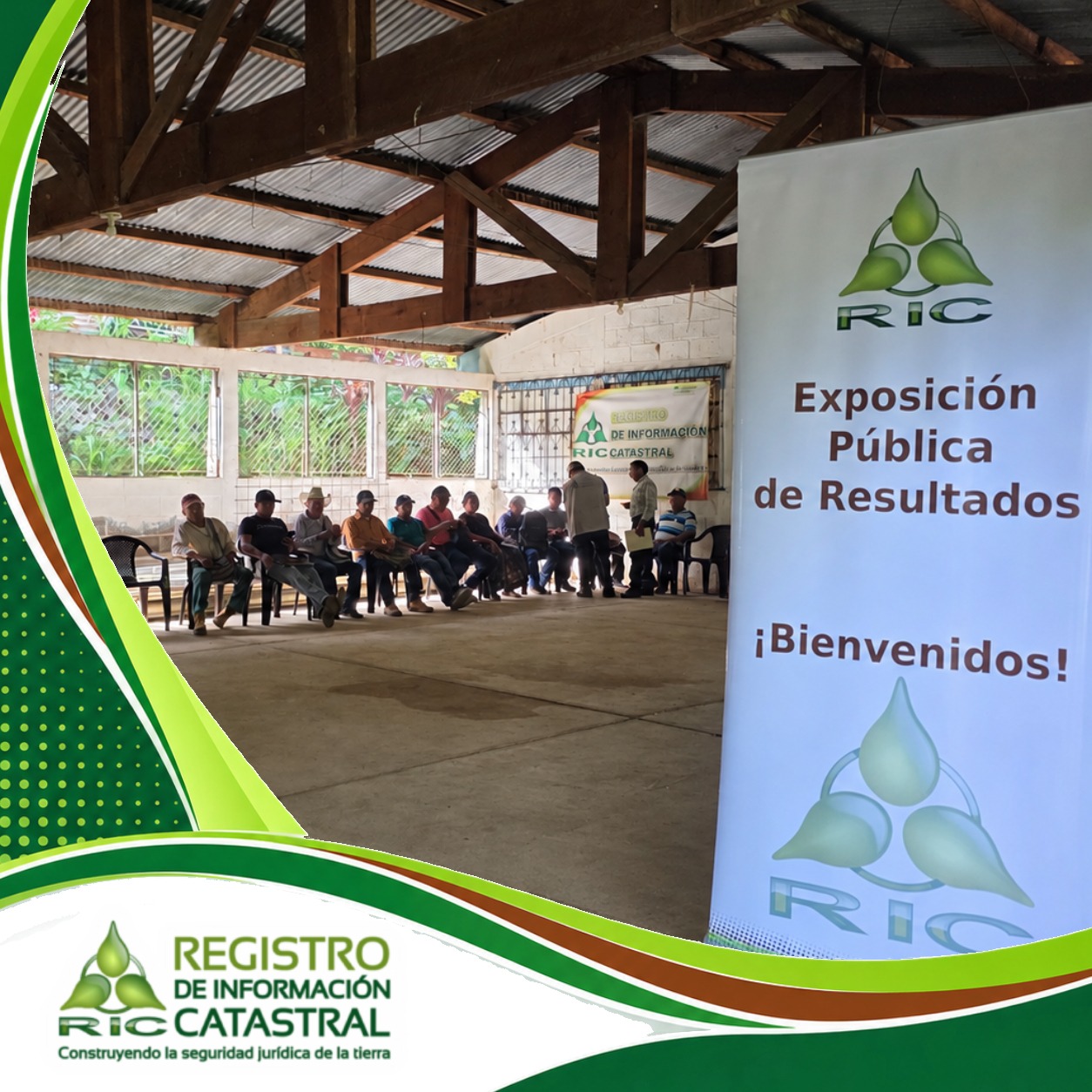 El Registro de Información Catastral de Guatemala, socializa resultados con titulares catastrales de la  Aldea Chicoban del municipio de Tucurú,  departamento de Alta Verapaz