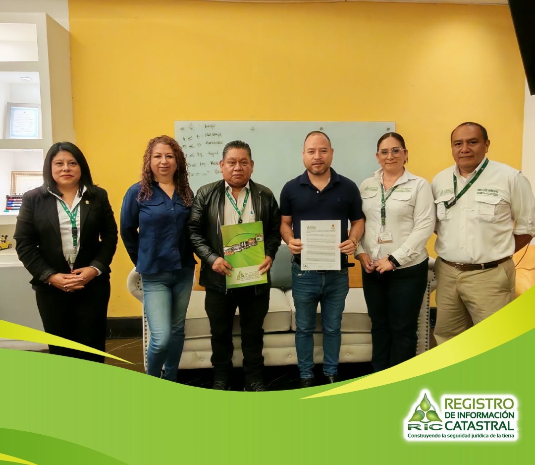 Suscripción del Convenio Marco de Cooperación Interinstitucional entre el Registro de Información Catastral de Guatemala -RIC- y la Municipalidad de Jocotenango, Departamento de Sacatepéquez